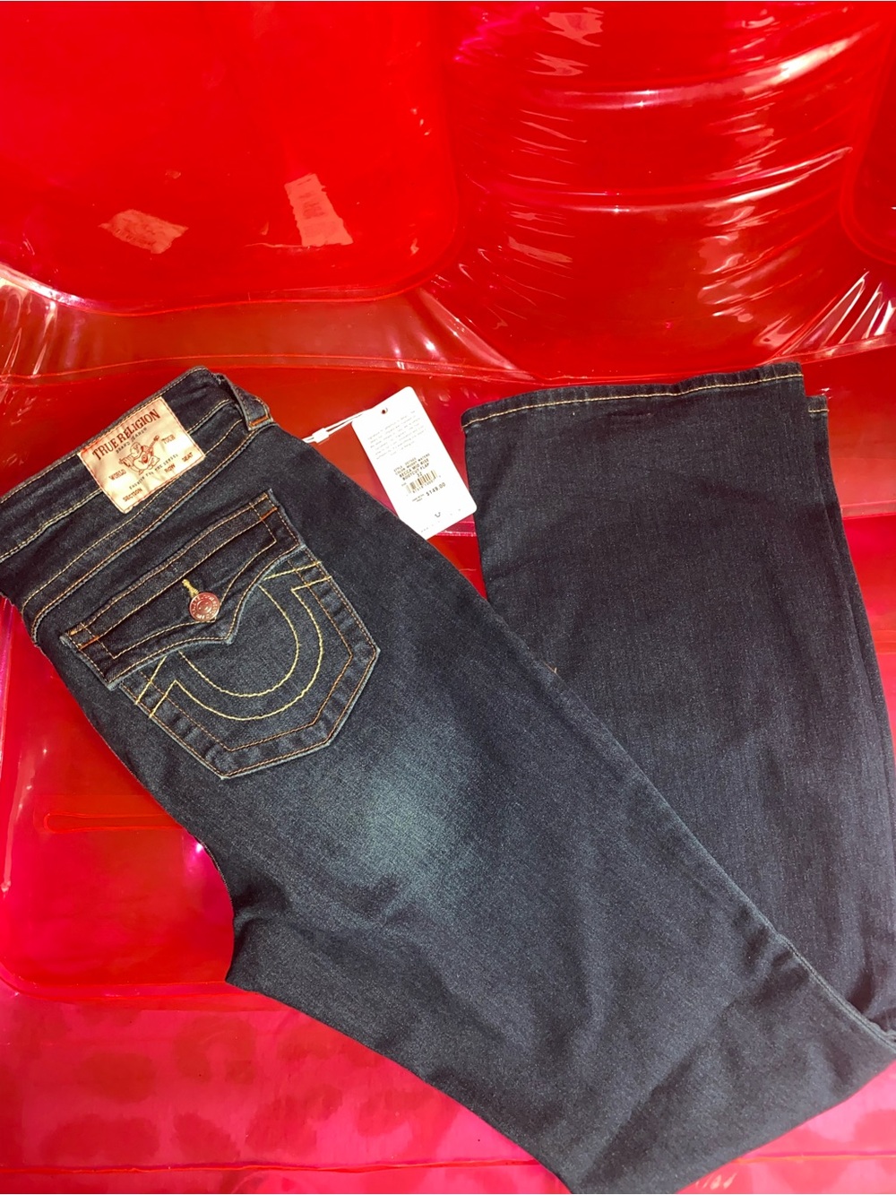 True Religion Women's Dark Indigo Bootcut Jeans